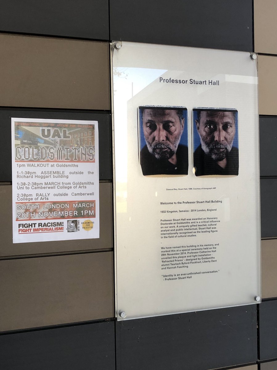 🚨🚨🚨Thursday 28th of November, UAL x Goldsmiths walkout for the International Day of Action for Palestine! We’ll be walking out at 1pm and joining our comrades at Camberwell College of Arts for a giant rally!