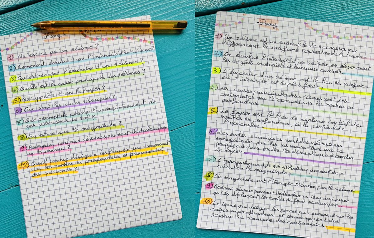 LGrenouilles's tweet image. De beaux #OutilsDeRévision créés par les élèves de 4ème 🤩, c’est simple et efficace ! 💪 ping-pong, sketchnote, cocotte de révision, leçon à manipuler