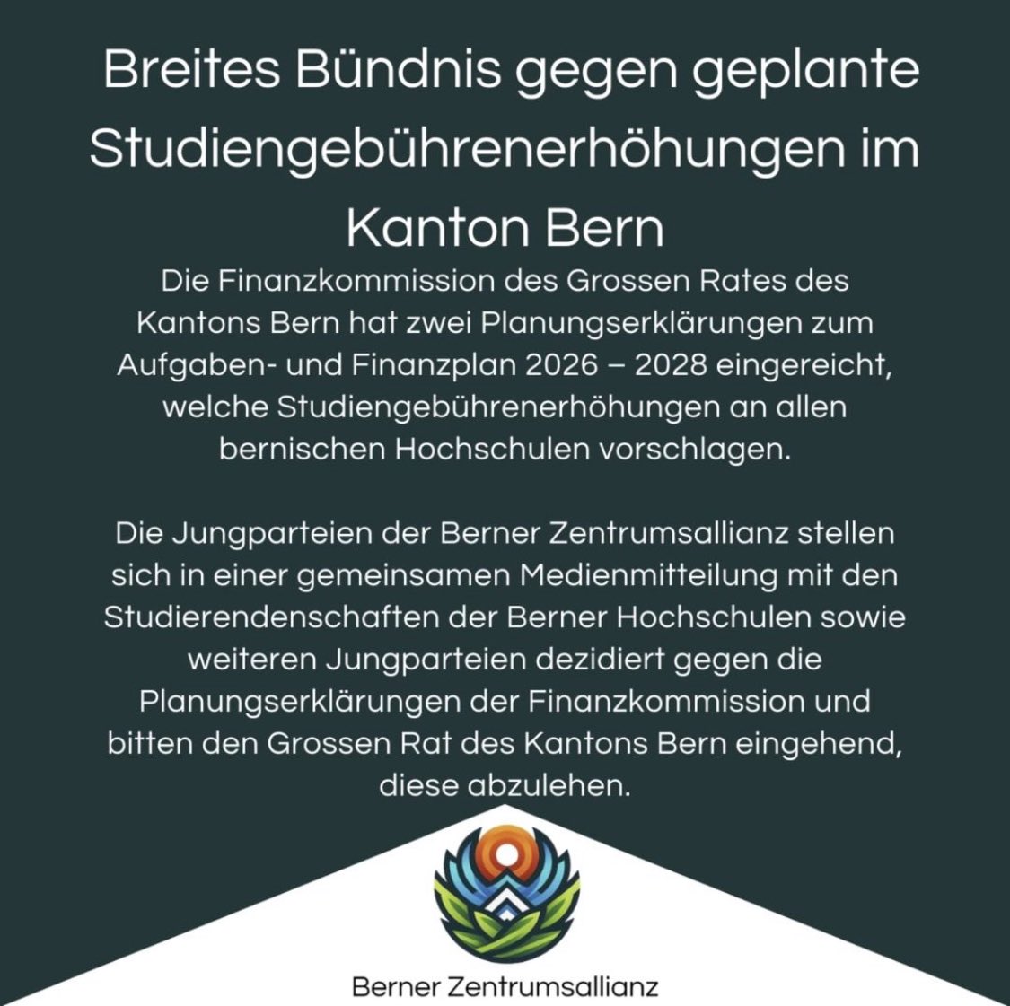 Nachgelagerte Studiengebühren einführen, Problem gelöst. Wieso paktiert ihr mit den Linken? <a href="/JungfreisinnBE/">Jungfreisinnige Bern</a>
