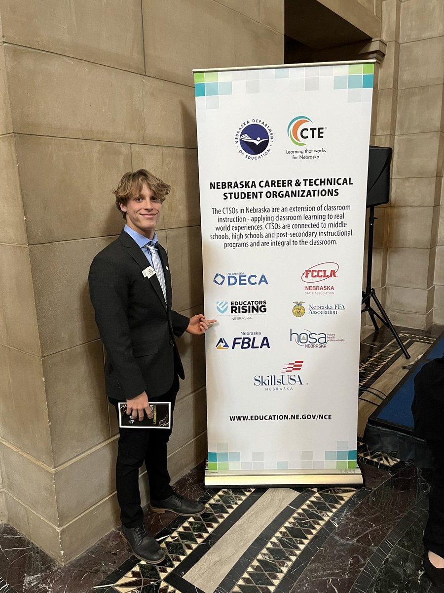 I had the wonderful opportunity this afternoon to speak about Educators Rising to members of all Nebraska CTSOs, Senators, Commissioner of Education, and the LT. Governor. I also had the pleasure of congratulating some of our many national placers at our State Capitol.