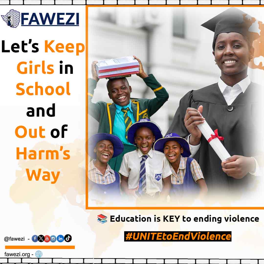 FAWEZI (@fawezim) on Twitter photo 2/2 Let's Keep Girls in School and Out of Harm's Way
Every girl deserves to learn, grow, and thrive in a safe environment.
- 1 in 5 girls worldwide are not in school.
- Girls are 2x more likely to be out of school due to early child marriages and teen pregnancies. 2/2 Let's Keep Girls in School and Out of Harm's Way
Every girl deserves to learn, grow, and thrive in a safe environment.
- 1 in 5 girls worldwide are not in school.
- Girls are 2x more likely to be out of school due to early child marriages and teen pregnancies.
