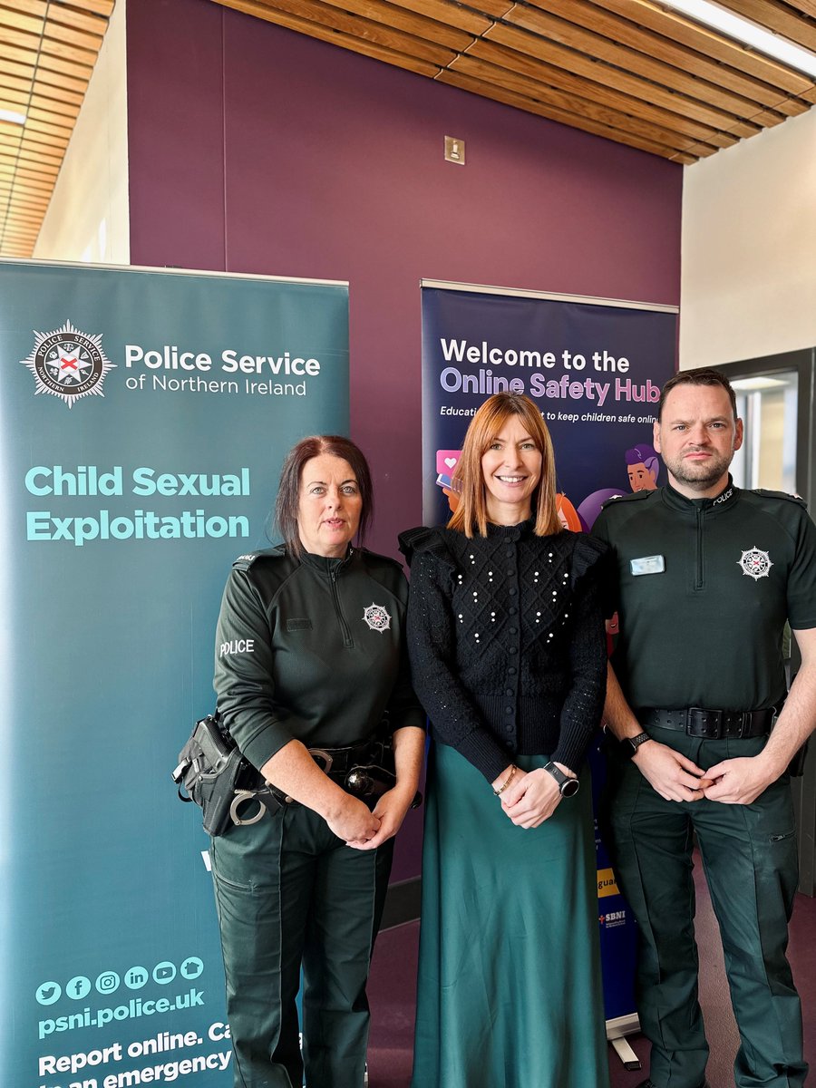 PoliceServiceNI's tweet photo. Today we have joined together with @safeguardingni to host an event, raising awareness of child sexual exploitation with local Belfast businesses.

We must work together to outsmart child predators and put a stop to CSE.

https://t.co/6PgVXQgxMB https://t.co/yJcHMQXaqf