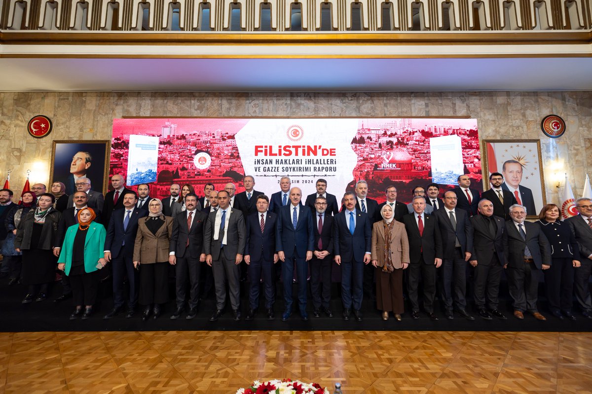 Türkiye İnsan Hakları ve Eşitlik Kurumu (TİHEK) tarafından hazırlanan, "Filistin’de İnsan Hakları İhlalleri ve Gazze Soykırımı" raporu tanıtım toplantımızı Gazi Meclisimizde gerçekleştirdik. 

Türkiye olarak ilk andan itibaren yekvücut hâlinde Filistinli kardeşlerimizin yanında,
