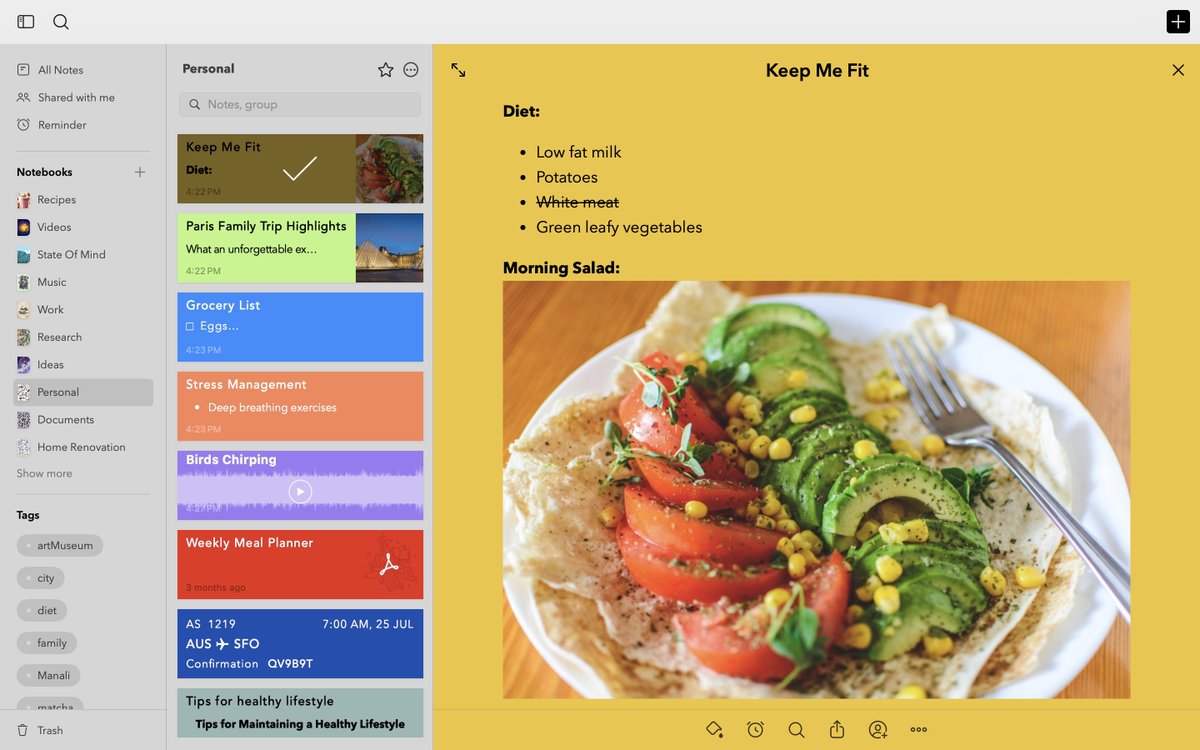 Zoho Notebook tweet media