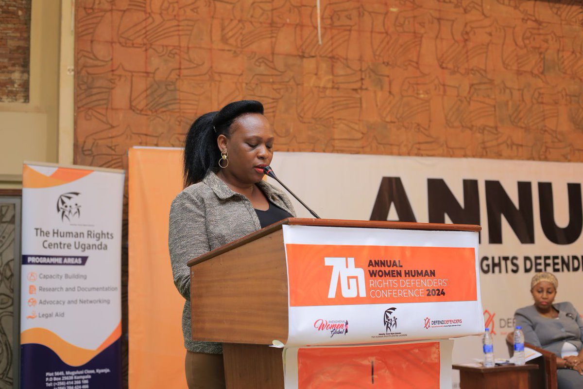 HRCUG's tweet photo. “Through the #WHRDsConference24 , Defend Defenders reaffirms its commitment to the protection and empowerment of women human rights defenders, recognizing their pivotal role in championing justice, equality, and social change.” — Ms. Kaddu Maria — @DefendDefenders
#WHRDsConference24