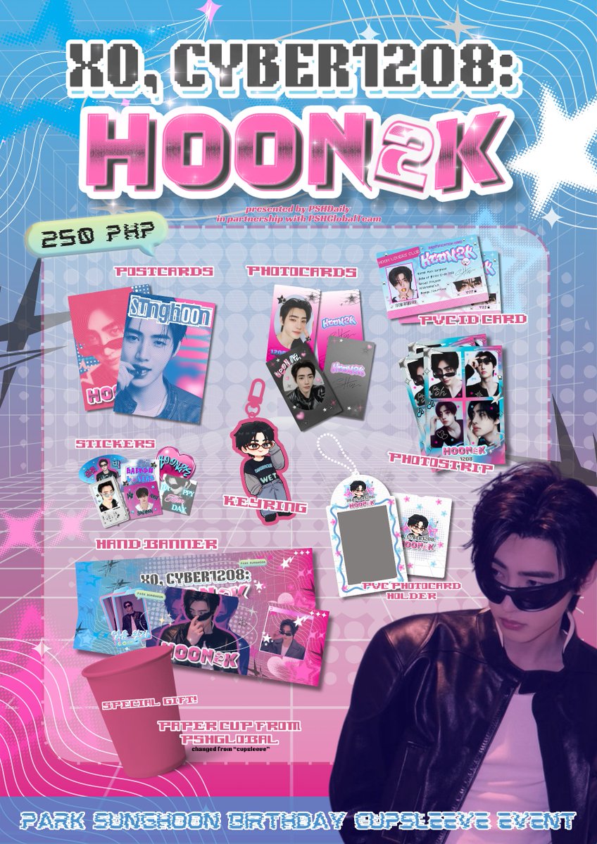 HooniesPH's tweet photo. ENGENES, we're thrilled to reveal the exclusive XO, Cyber1208: Hoon2K CSE Kit and something extra for our sponsors! โจ
Join us and let's make the day as iconic as Sunghoon himself๐
๐: Dec 8, 2024 (Sunday)
๐: Dunkin, Parqal Mall
๐Registration form: https://t.co/B5Zq0BBz73
๐ฉSponsorship form: https://t.co/5zjKS19zf9
In partnership with @PSHGlobalTeam
#Cyber1208 #Hoon2K #PSHDaily
#SUNGHOON #์ฑํ #์ํ์ดํ_์ฑํ