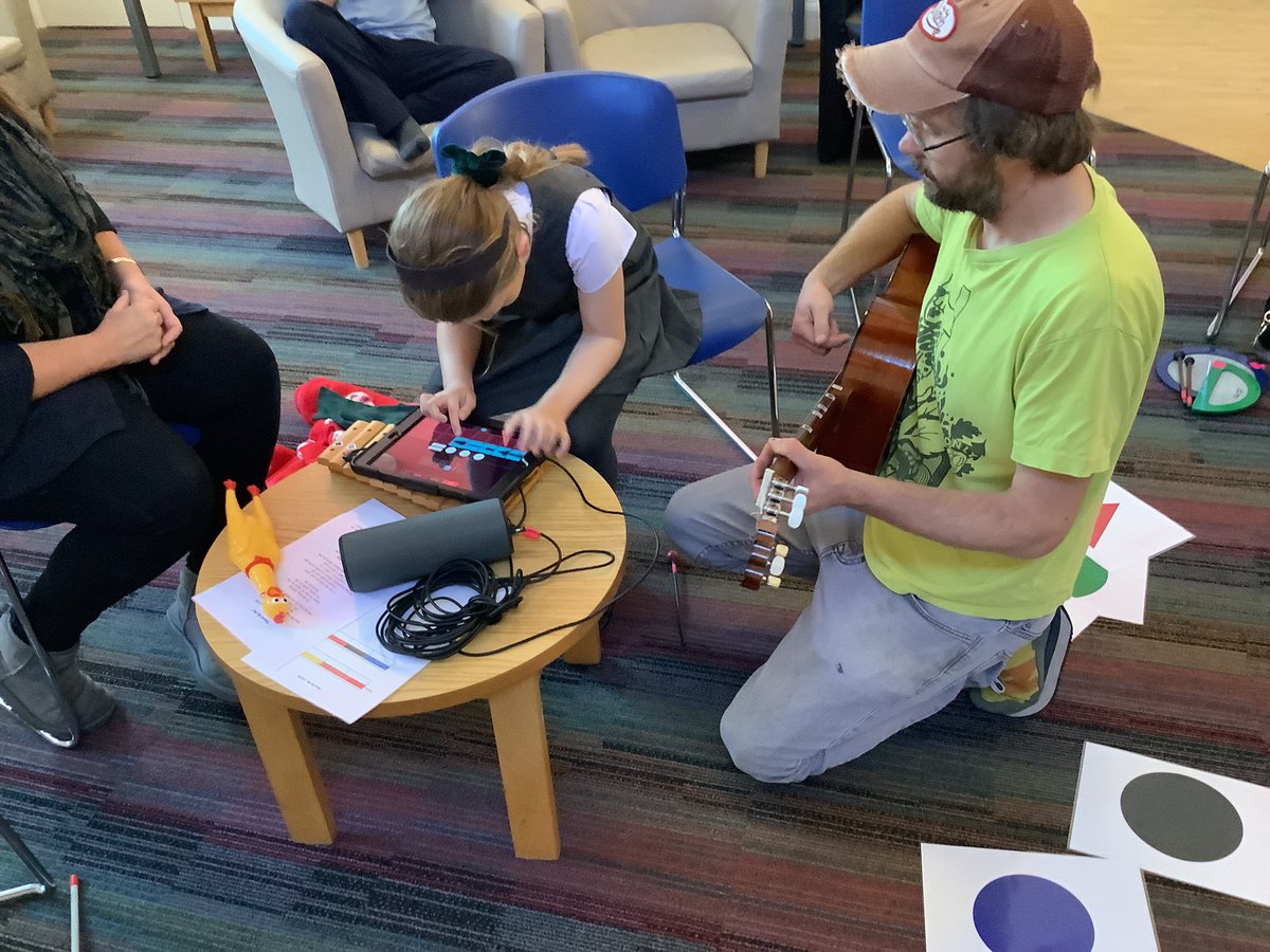 Accessible digital instruments using sound clips made from a selection of materials. Using a tablet and sampling app, the participants experiment and use imagination to create a variety of sounds that can be used musically within our songwriting project. <a href="/EastSussexCC/">East Sussex County Council</a>