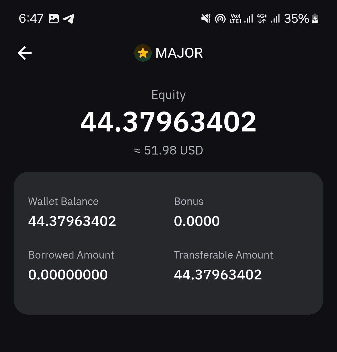 DropAnaIyst's tweet photo. ⭐️ $Major Received In Bybit+Mexc+ Bitget + Okx
🕵️♂️ Check ur Tokens Rcv or not.
🗣️ if you need help please welcome my tg channel :https://t.co/zxiNpo0Nbe
@majoroftelegram #MAJOR
#Airdrop #Bybit #Bitget #mxce #OKX #cryptocurrency #news #Blockchain #Bitcoin #new #treand https://t.co/bXLD6dA6pi