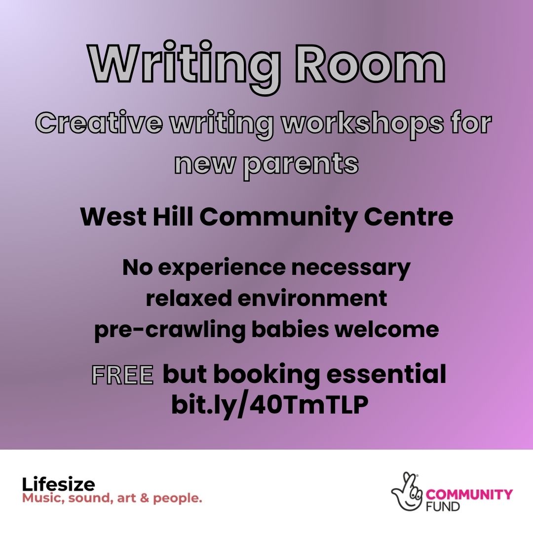 Writer and artist Hannah Collisson is leading a series of FREE creative writing workshops on Mondays in Hastings for new parents - aiming for a super relaxed, no pressure, and fun environment. No experience necessary! register a place here:
eventbrite.com/cc/writing-roo…...
<a href="/TNLComFund/">The National Lottery Community Fund</a>