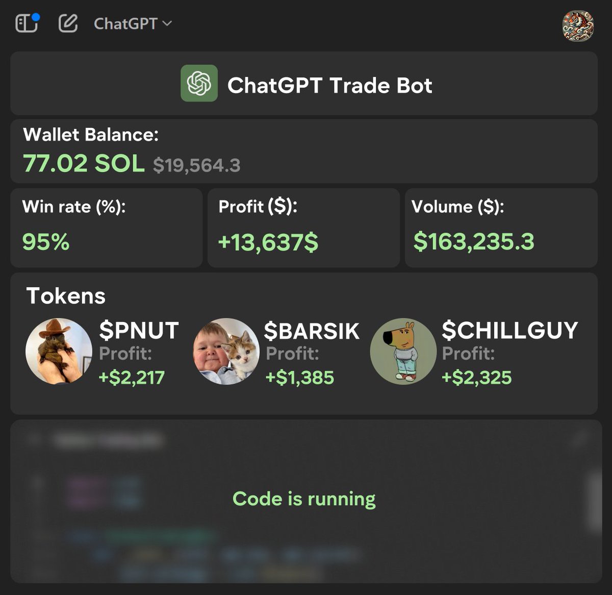torax_fi's tweet image. ChatGPT made me $13k profit in 5 days

Everyone can do it from zero even without trading experience

Here is the guide how you can do it🧵👇