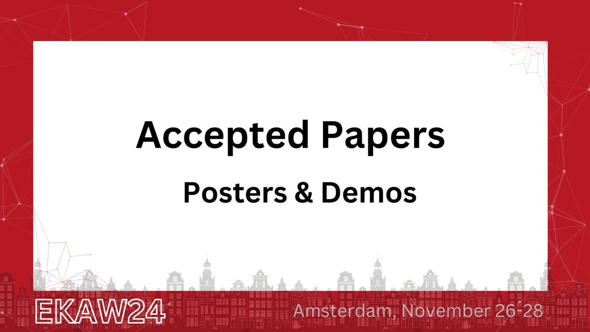 EKAW Conference tweet media