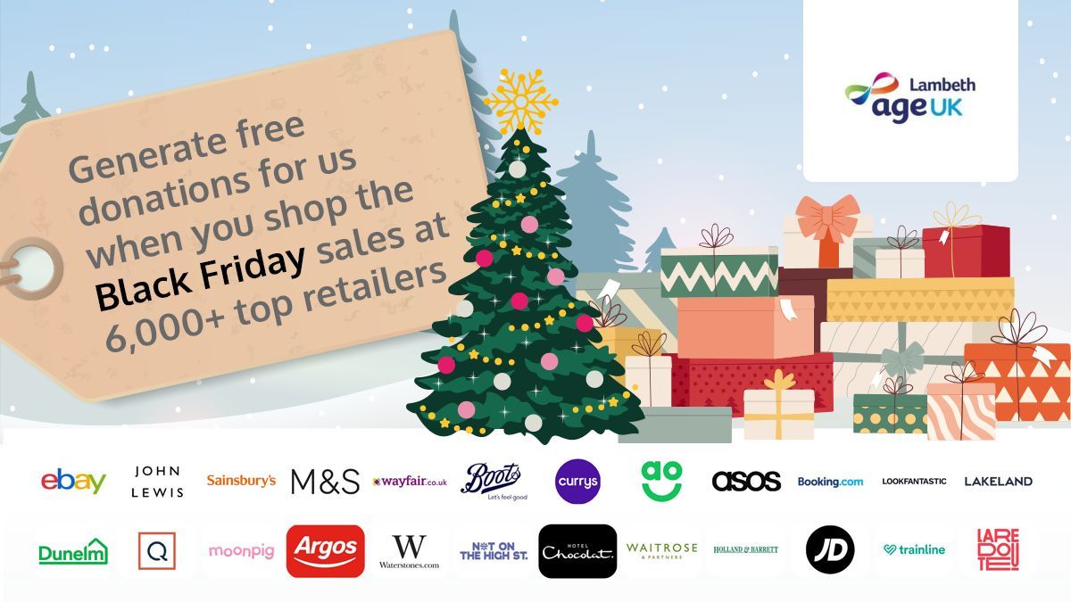Age UK Lambeth (@ageuklambeth) on Twitter photo Bagging a Black Friday bargain? Sign up to support us via <a href="/giveasyoulive/">Give as you Live 💙❤️💚</a> and you could generate free donations on any online purchases you make at over 6,000 top retailers giveasyoulive.com/join/ageuklamb… Bagging a Black Friday bargain? Sign up to support us via <a href="/giveasyoulive/">Give as you Live 💙❤️💚</a> and you could generate free donations on any online purchases you make at over 6,000 top retailers giveasyoulive.com/join/ageuklamb…