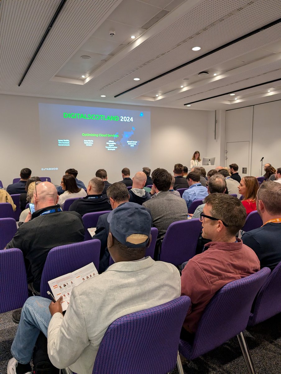 digitalscots's tweet photo. Digital Directorate’s Nia Lewis and Isaac Smith join a Leadership Stream session on Cloud technology which discusses ‘From Vision to Reality – Driving Digital Transformation and Innovation’.
#digitalscotland2024 #DS24 https://t.co/hEFv5HKj7k