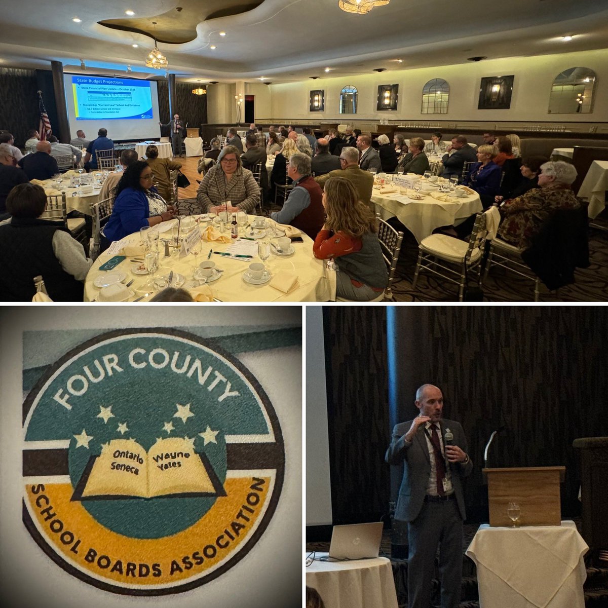 Lynne_Rutnik's tweet photo. 🌟4CSB Association enjoyed an informative night collaborating &amp; deepening their understanding about Foundation Aid with Brian Fessler. Thank you @nyschoolboards for supporting the @WFL_BOCES School Boards. #Beinformed #Stayinformed #Advocate https://t.co/VYyX4AKWe3