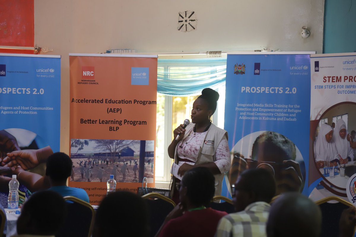 WindleKe_Som's tweet photo. Celebrating the successful joint project launch of #UNICEF #PROSPECTS 2.0 project in #Kakuma earlier today.
Through WIK,Refugee and Host community schools are getting support for enhanced #STEM #Education to stimulate interest, #innovation&amp;discovery of the modern world. https://t.co/mtvZgyBLZA