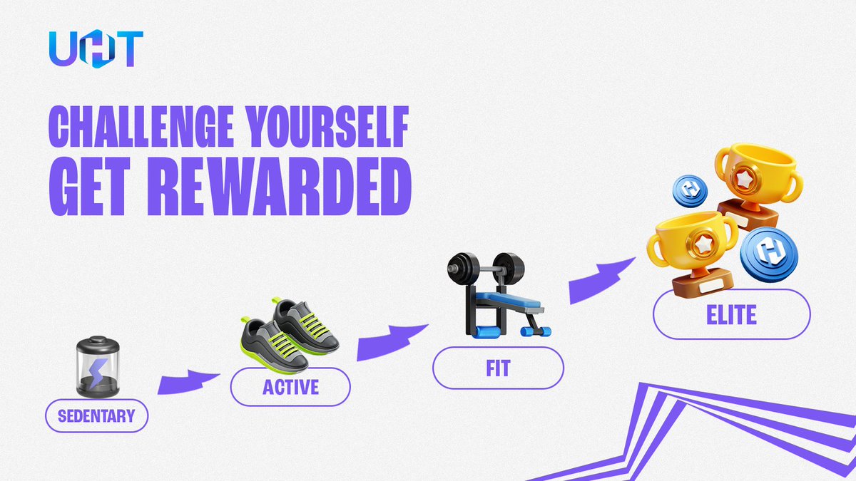 Level up your health journey on the <a href="/GOQiiLife/">GOQii</a> app - every healthy habit brings UHT rewards:

👟 Take a walk = 🪙🪙🪙
🍎 Eat healthy = 🪙🪙🪙🪙
🧘‍♀️ Meditate = 🪙🪙

Unlock new levels, earn UHT.