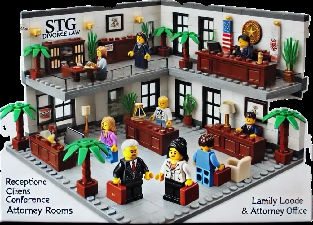 Asked ChatGPT to create a Lego set based on what it knew about <a href="/STGDivorceLaw/">STG Divorce Law, P.C. Chicagoland Divorce Lawyers</a> and it came up with this! Convenient to have the court right inside the office...