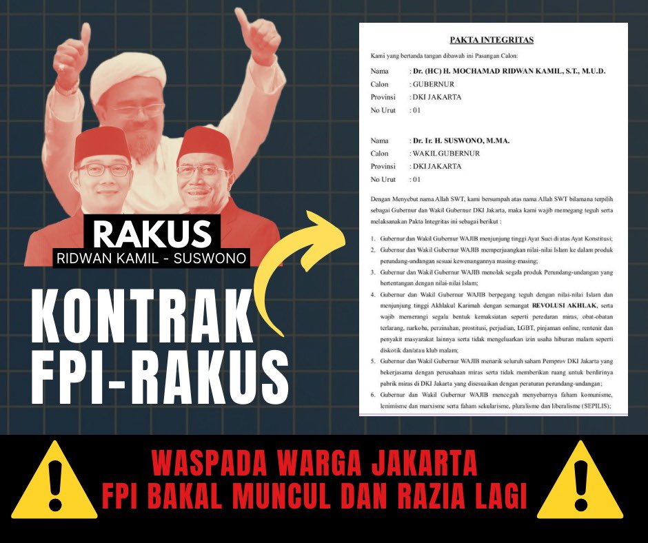 ClayTasya's tweet photo. RAKUS Hina JANDA
RAKUS Pro Radikal
Kalahkan RAKUS di JKT
Warga Jakarta Solid 03
RAKUS Bukan Warga JKT

#RakusHinaNabi https://t.co/jitxcjnBic