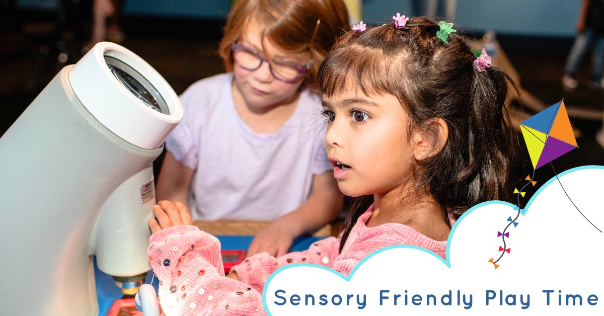 Need a welcoming space with reduced noise, dimmed lighting, and a relaxing environment for your kids to explore, play, and learn? Check out our Sensory Friendly Play Time on Sun., Dec. 1 from 9:00 AM - 11:00 AM! 🤩
⁠
🔗 Learn more here: bit.ly/Sensory_Friend…