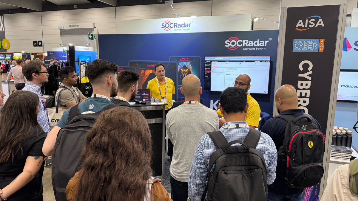 socradar's tweet image. 🎉 Day 1 at AISA CyberCon 2024 was in full swing!
🚀 The energy at Booth 152 is incredible as our team showcases live demo sessions on Cyber Threat Intelligence &amp;amp; #DarkWebMonitoring!
👥 Swing by for expert insights &amp;amp; exclusive giveaways!
📍 Let’s connect! #AISA2024…