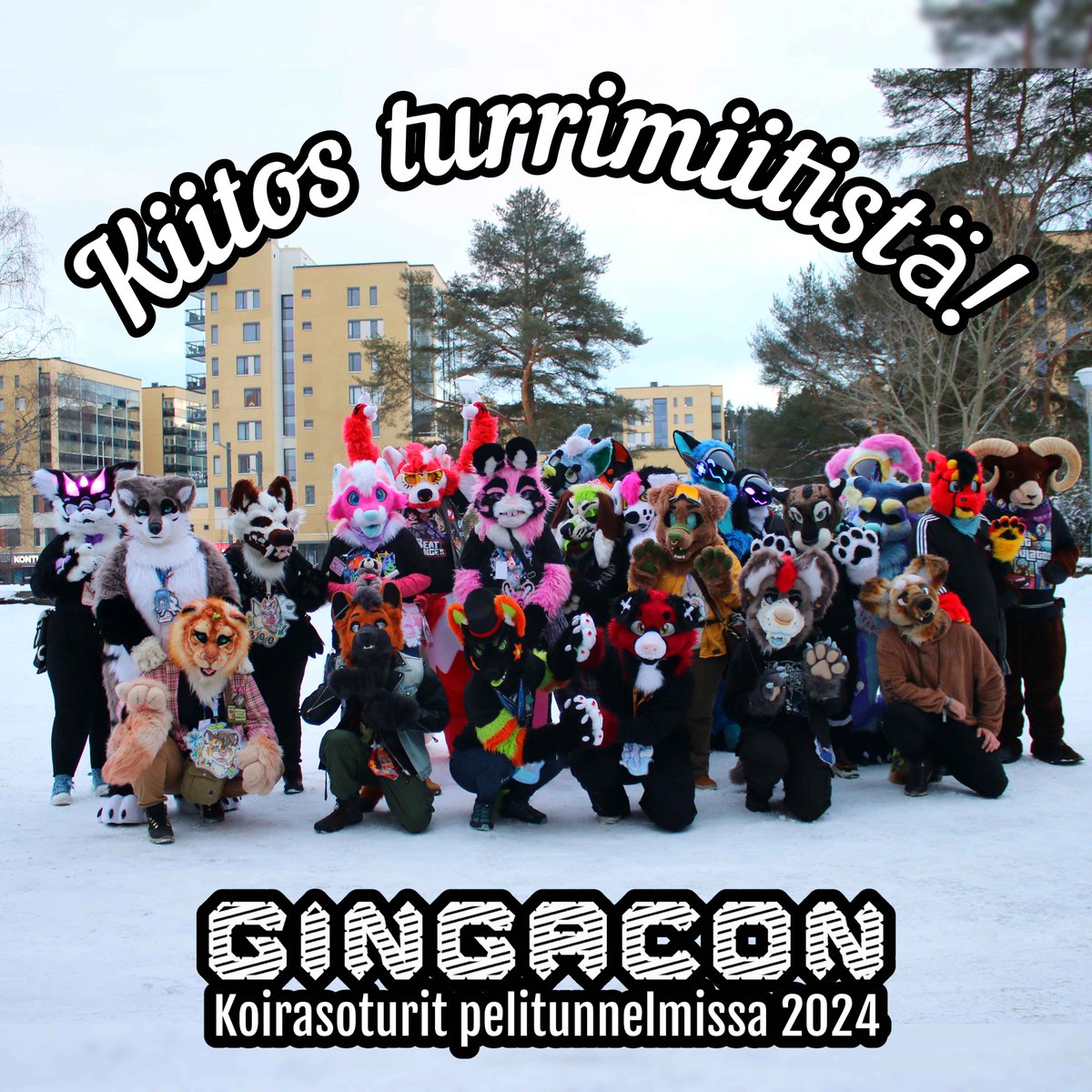 Gingacon's tweet photo. Kiitos turrimiitin osallistujille ja järjestäjille! 💙

Osallistuitko sinä Gingaconin turrimiittiin?

Tämä ihana harrastus tuo ihmisiä yhteen! Mikä on paras asia fursuittaajana?

Kuva: Isla https://t.co/hs4trQkLoG