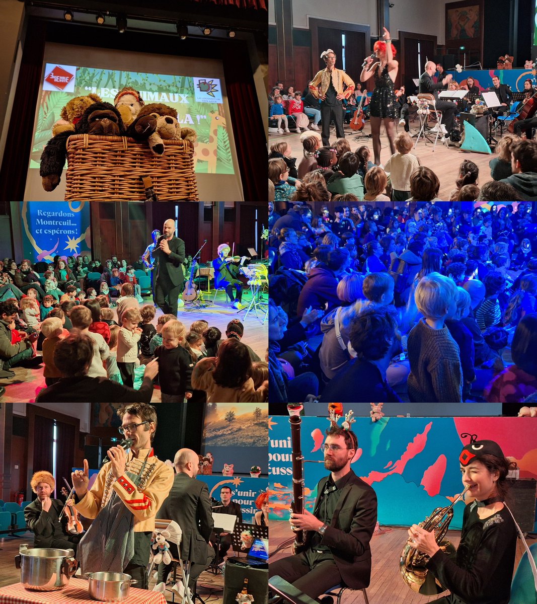 mathieu_braud's tweet photo. Merci à @montreuil de nous avoir permis de créer un spectacle tout nouveau pour les jeunes enfants dans le cadre de Marmoe !!
Bonheur avec Maxime Tailliez (chant, narration), l'Ensemble Dénote et La locomotive des arts de proposer ce moment devant une salle bien pleine ! https://t.co/J63OpoSpY0