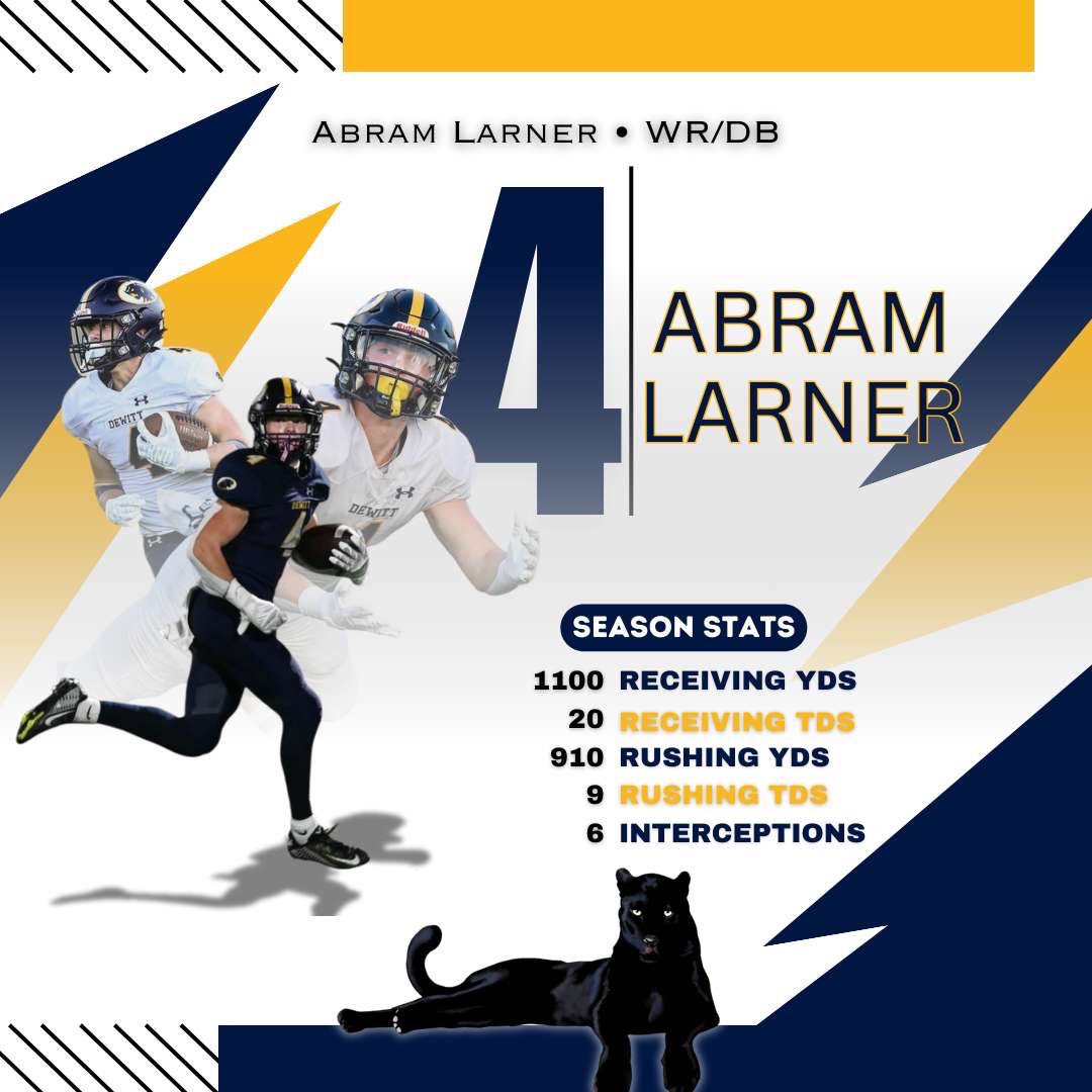 Senior season highlights ⭐️

- 1ST Team all- CONFERENCE 
- 1ST Team all- REGION
- 1ST team all- STATE ‼️
- 2,181 ALL PURPOSE YRDS 
- 29 TOT TDS 
hudl.com/v/2QAXU8

Stats below ⬇️