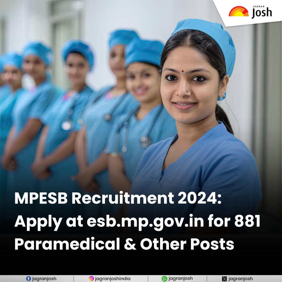 Jagranjosh's tweet image. MPESB has released the Group 5 recruitment notification 2024, offering 881 vacancies in Paramedical and Nursing Staff posts.

tinyurl.com/2ywsdesz

#mpesb #Group5 #recruitment #notification #paramedical #nursingstaff