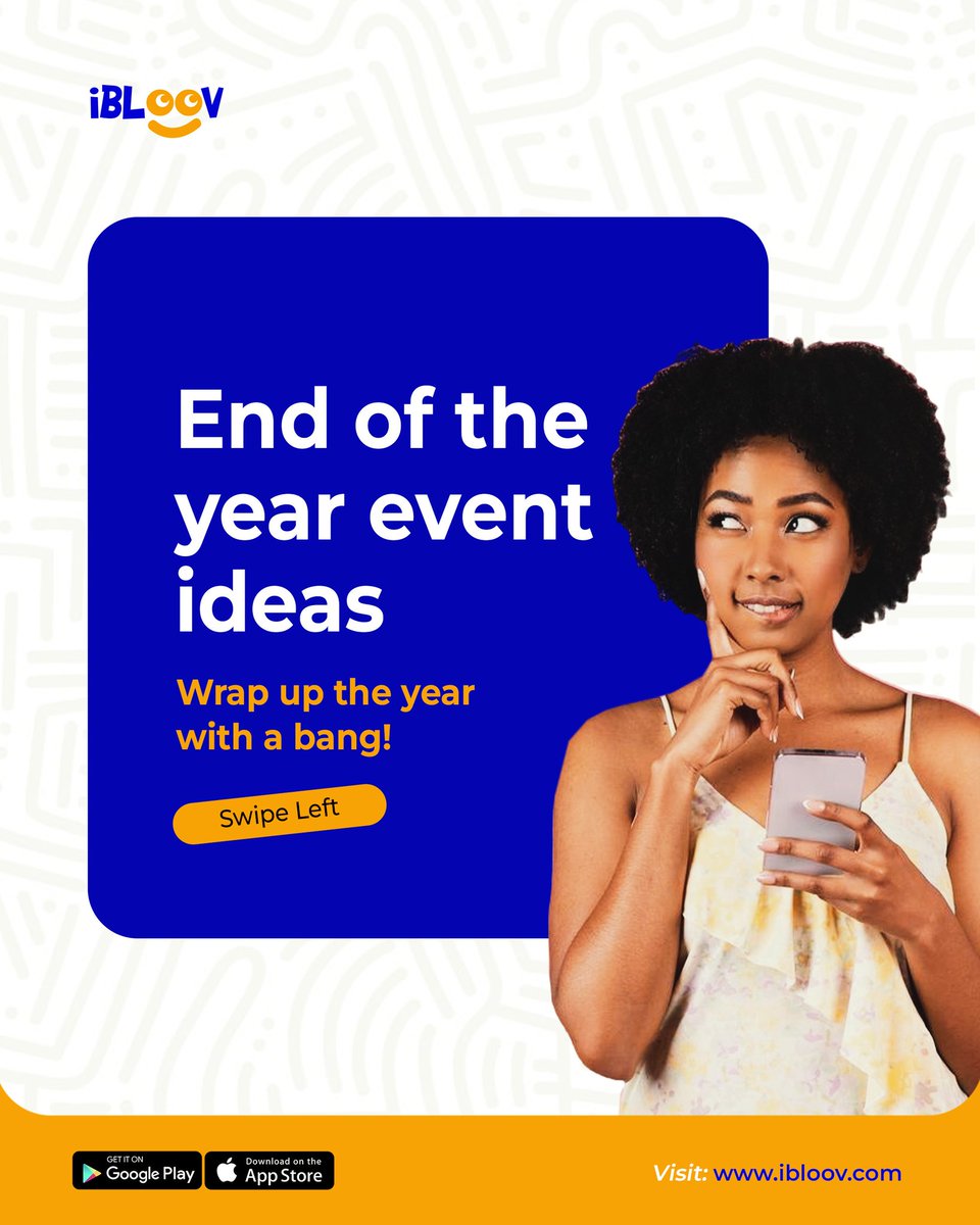 ibloov_official's tweet image. The year’s almost over, let’s end it on a high! Swipe through for easy, fun ways to celebrate with friends, family, or the team.

Which one are you planning? Drop a comment below!👇

#YearEndVibes #EventIdeas #Celebrate2024 #EndOfYearFun