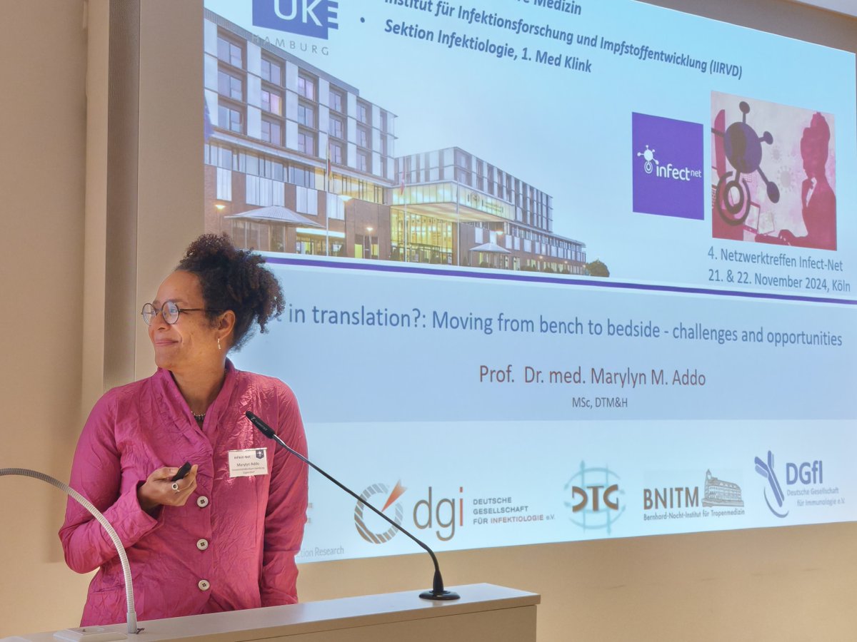 Infect-Net (@infectnet) on Twitter photo #infectnetIV Recap: Are we lost in translation? <a href="/marylyn_addo/">Marylyn Addo</a> vom <a href="/UKEHamburg/">UKE Hamburg</a> präsentiere einen Überblick über die Translationsprojekte des <a href="/DZIF_/">DZIF (inaktiv)</a>: #Translation ist teuer, langwierig und erfordert effiziente interdisziplinäre #Teamarbeit!💜 #infectnetIV Recap: Are we lost in translation? <a href="/marylyn_addo/">Marylyn Addo</a> vom <a href="/UKEHamburg/">UKE Hamburg</a> präsentiere einen Überblick über die Translationsprojekte des <a href="/DZIF_/">DZIF (inaktiv)</a>: #Translation ist teuer, langwierig und erfordert effiziente interdisziplinäre #Teamarbeit!💜