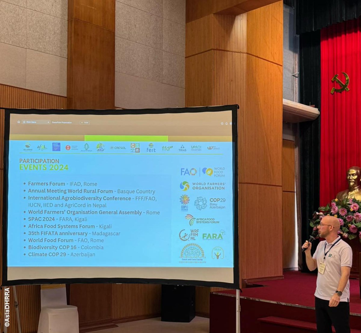 AgriCord (@ffp_agricord) on Twitter photo During <a href="/AsiaDHRRA/">AsiaDHRRA</a>'s 50th anniversary, we facilitated the Farmersโ Forum on Farmers Enterprises & Resilience. This event showcased experiences from the FO4A programme: agricord.org/en/fo4a
<a href="/AsianFarmers/">Asian Farmers (AFA)</a> <a href="/laviacampesina/">La Via Campesina</a>
Administered by <a href="/IFAD/">International Fund for Agricultural Development</a>, financed by the <a href="/EU_Partnerships/">EU International Partnerships ๐ช๐บ</a> During <a href="/AsiaDHRRA/">AsiaDHRRA</a>'s 50th anniversary, we facilitated the Farmersโ Forum on Farmers Enterprises & Resilience. This event showcased experiences from the FO4A programme: agricord.org/en/fo4a
<a href="/AsianFarmers/">Asian Farmers (AFA)</a> <a href="/laviacampesina/">La Via Campesina</a>
Administered by <a href="/IFAD/">International Fund for Agricultural Development</a>, financed by the <a href="/EU_Partnerships/">EU International Partnerships ๐ช๐บ</a>