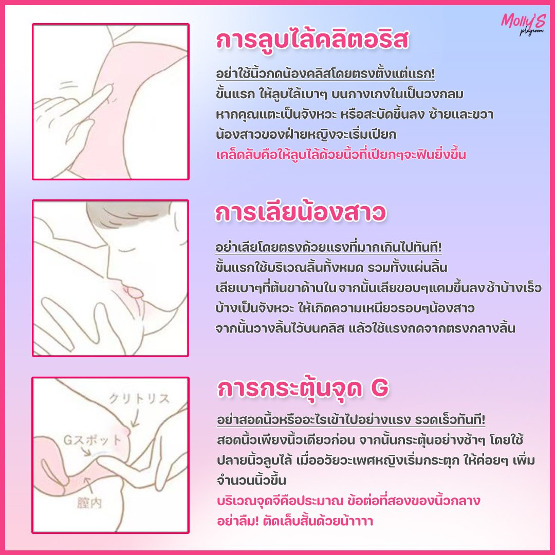 ทุกคนพูดกันตลอดว่าการเล้าโลม​ผู้หญิงนั้นสำคัญมากๆๆ​ ช่วย​ให้​ sex​ ฟินยิ่งขึ้น​ ผชบางคนเอะอะแต่จะยัดๆๆ​ๆ จะทำเเต่แรงๆๆเลย​ เห้อออ🙅🏻‍♀️

มอลลี่มัดรวมให้เเล้วนะ​ 👅👄💦
Save เอาไว้ใช้หรือส่งให้คุณผชอ่านได้เลยจ้าา😏

#มอลลี่playroom