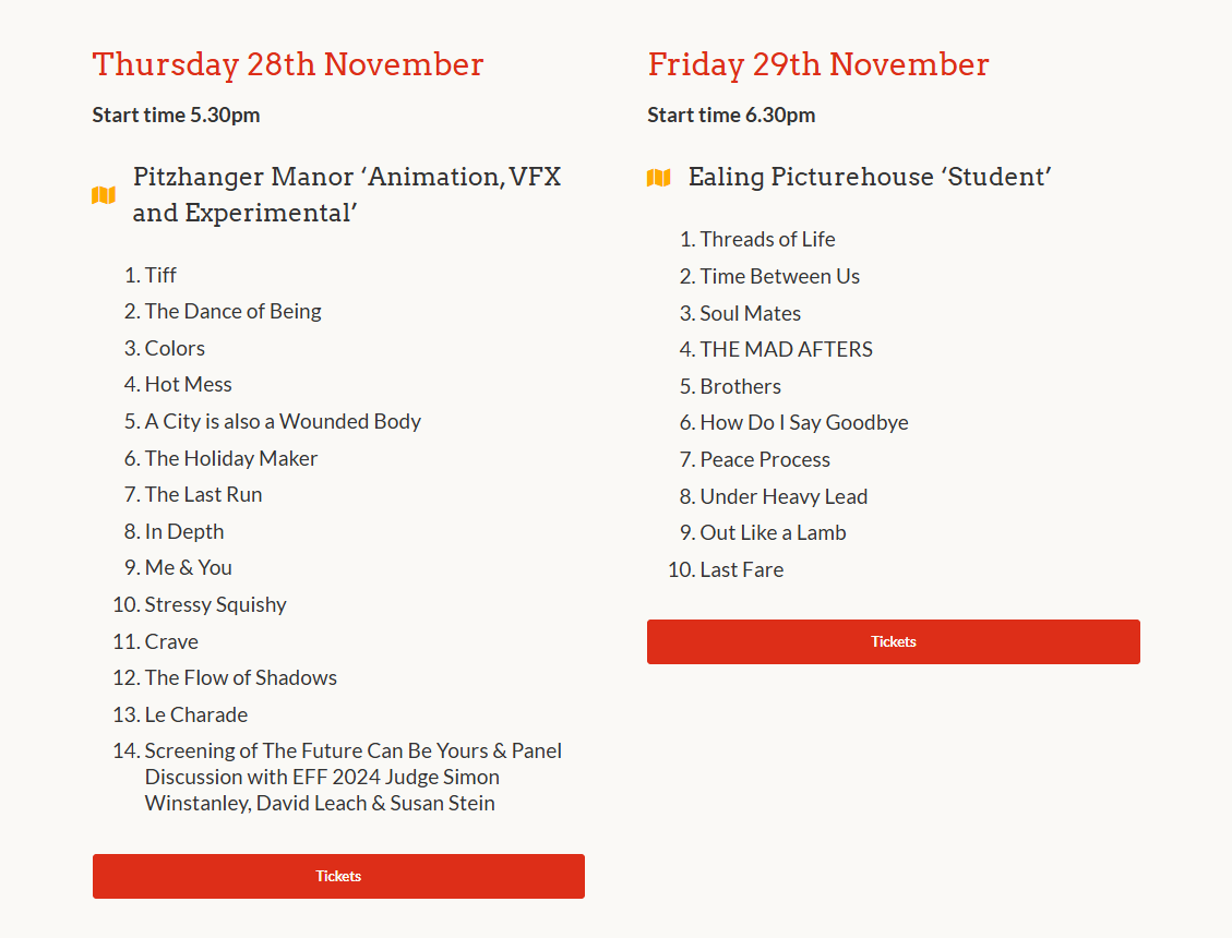 🎬 Lights, Camera, Action… It’s Ealing Film Festival Week! 

📌 Swipe to see the schedule for the rest of the week
🍿 Grab your popcorn &amp; join us at amazing locations across Ealing

#EalingFilmFestival #EalingEvents #EalingCinema #WestLondonLife #DiscoverEaling #UKFilmFestival