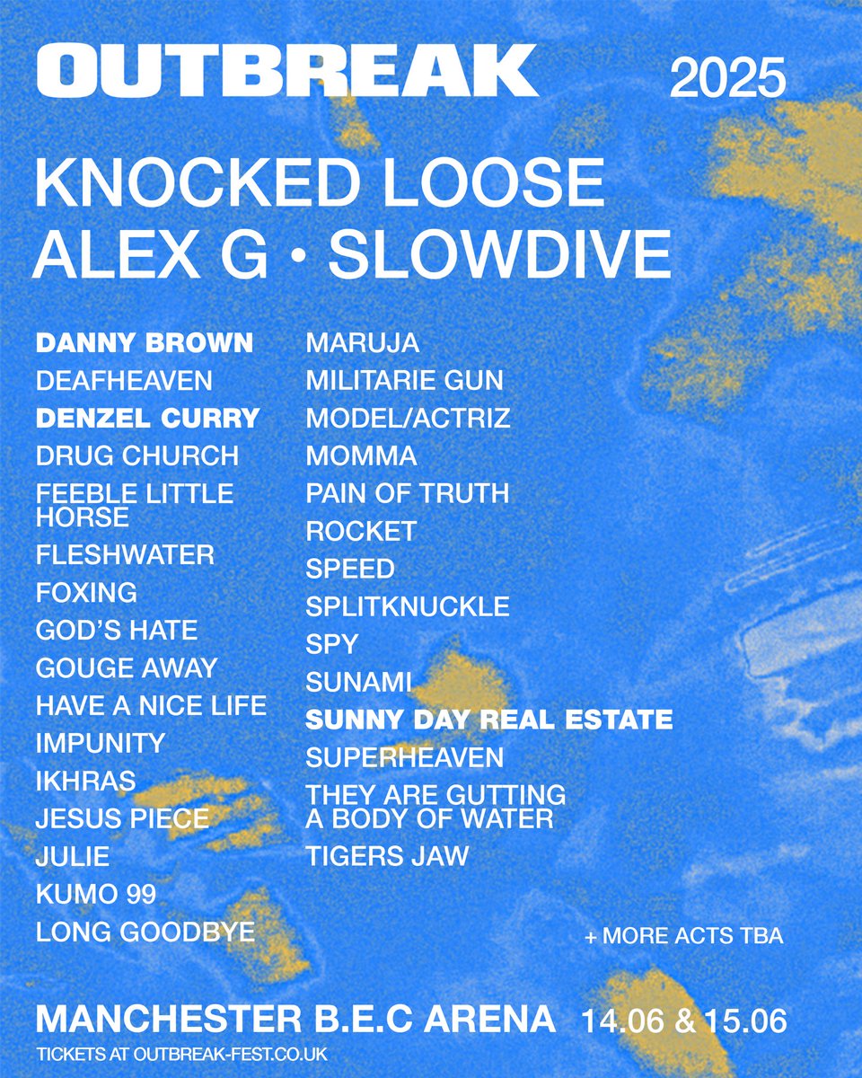 Outbreak 2025 in Manchester UK! Tickets onsale this Friday at 10am GMT