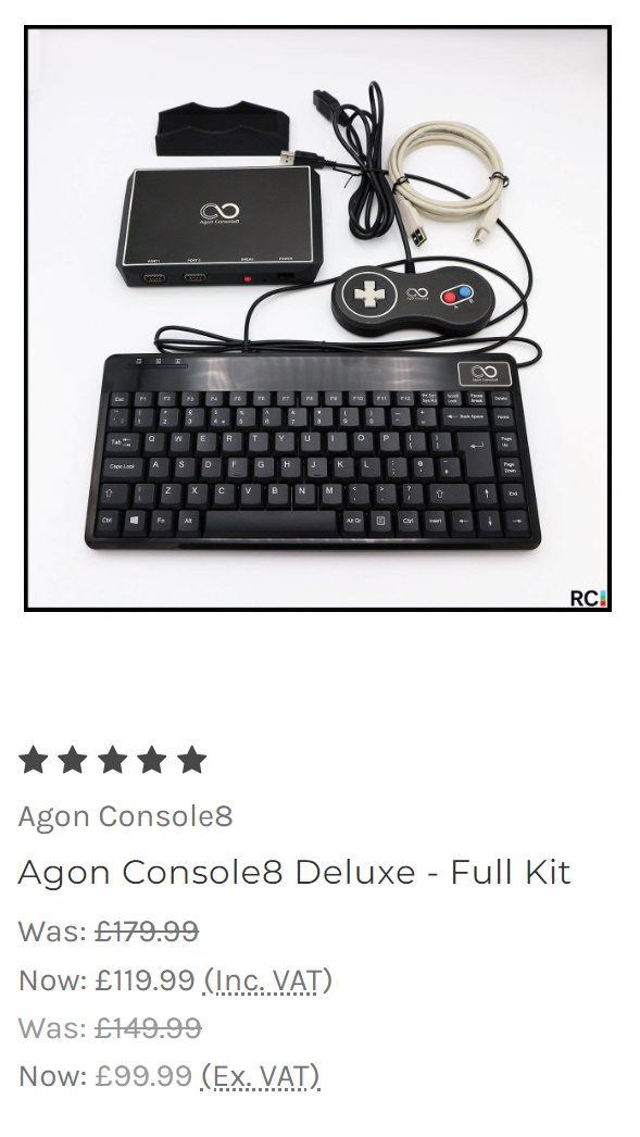 MultisystemFPGA's tweet photo. Today's #BlackFriday discount is our Agon #Console8 #retro computer deluxe full kit. Get into coding 8bit BBC Basic with this wonderful machine and community, jointly designed with Bernardo Kastrup. https://t.co/K9Xy9kUuHQ https://t.co/etbSYgaSaN