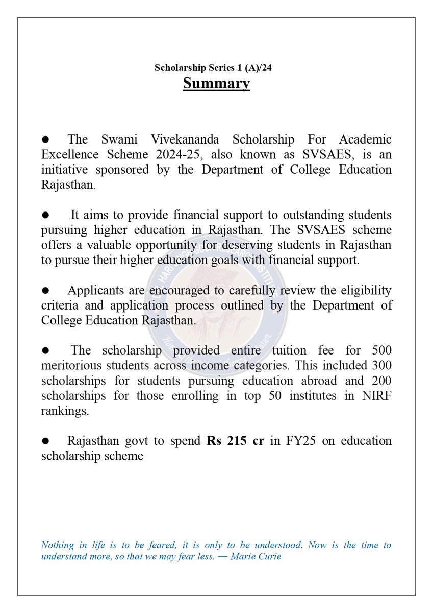 Empowering Dreams: A Special Initiative on Dr. Hari Singh Gour’s Birth Anniversary

On this special day, as we commemorate the birth anniversary of Dr. Hari Singh Gour, a visionary who championed education and social reform, Dr. Hari Singh Gour Research Institute is proud to
