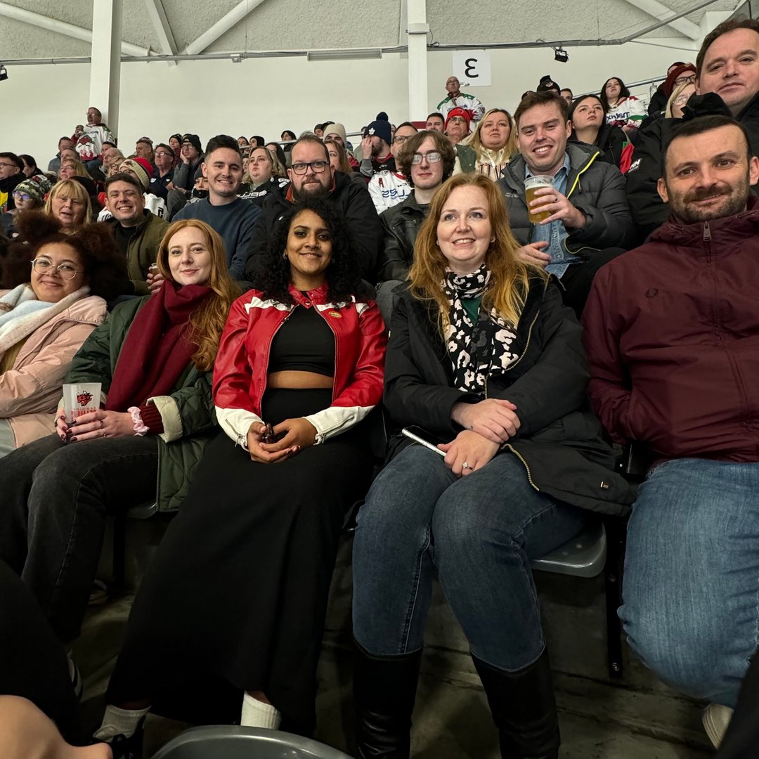 BurroughsUK's tweet photo. Last Friday, Team Burroughs had an inspiring workshop with Fabienne Tyler, followed by food at the Cosy Club &amp; an exciting Cardiff Devils game! 🏒 A day of learning, bonding &amp; fun—everyone left with fresh ideas &amp; great memories. 💡✨ #TeamBurroughs #TeamBuilding #CardiffDevils https://t.co/ieNkMVYeMb