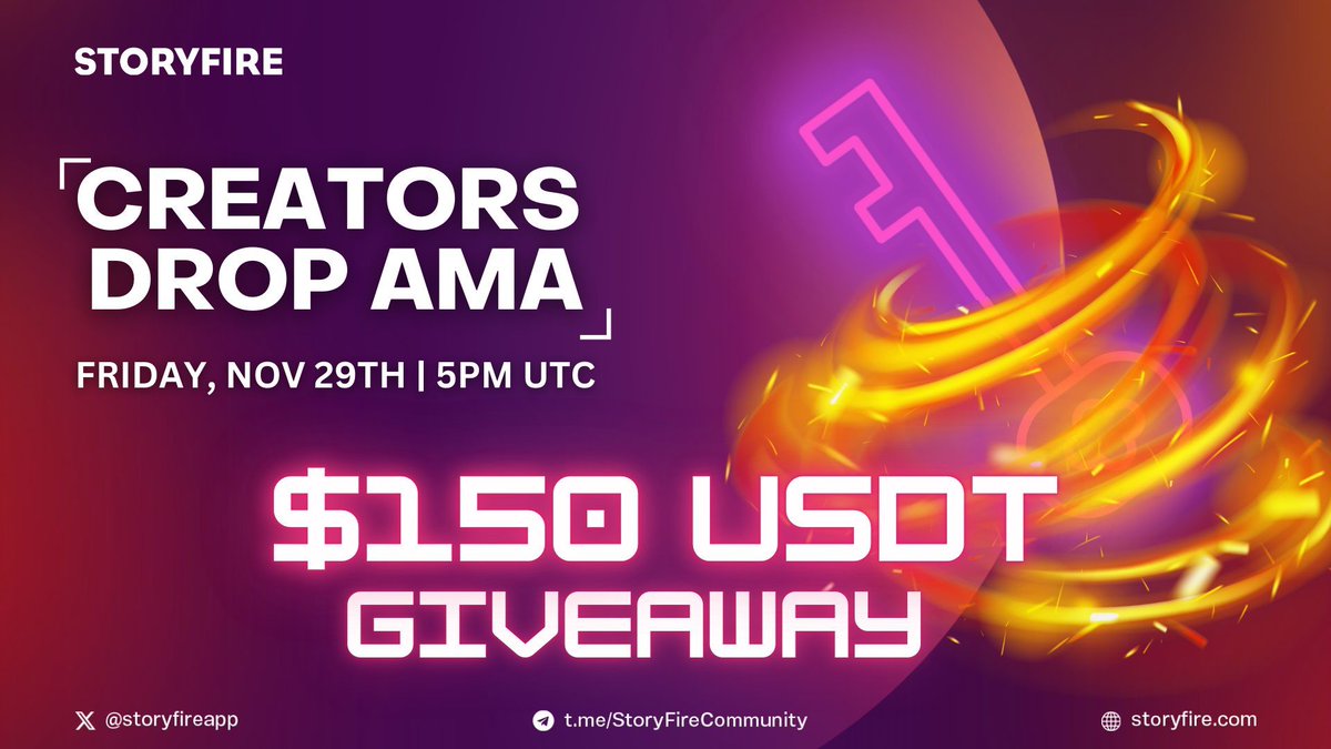 FlashySocialHQ's tweet photo. 🚨🎙️  FRIDAY, NOV 29TH | X CREATORS MEGA AMA |$150 USDT 💰🎙️

Join us for an amazing event featuring incredible international creators! 🌍✨This special AMA is your chance to be part of the latest exciting creator drop and LATEST STORYFIRE UPDATES!

🔴 $150 USDT GIVEAWAY – Lucky attendees will win during the live stream, first prize drop within the first 10 minutes for KEY HOLDERS! 💰🔥

🗓 Date: Friday, Nov 29TH
🕔 Time: 5pm UTC
📍 Location: https://t.co/vnwrvJoXt0

🔥 What to Expect:
▪️Engage Live with top creators from around the world
▪️ Ask Your Questions and get real-time responses
▪️Be the First to grab exclusive creator KEYS and support them directly! 🔑

👉 Mark your calendars, tag your friends, and get ready! Don’t miss your chance to engage, win $BLAZE, and join the excitement!

Set your reminders NOW! 🔔