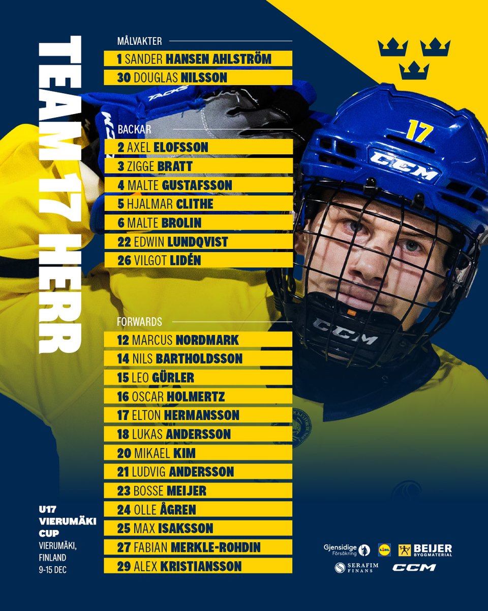 Trekronorse's tweet photo. 📣 Johan Rosén presenterar idag truppen som deltar i U17 Vierumäki Cup 🔥
💬 Målet är att spela turneringens sista match, säger Johan Rosén. 

📰 👉 https://t.co/ZcDGbX3Wu8 https://t.co/jzBT33wxHs