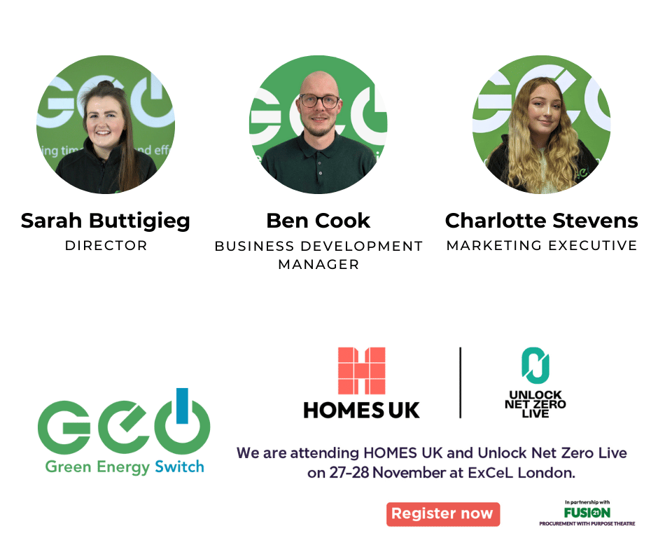 GESwitch's tweet photo. 📢 Housing Associations and Councils! 

Come meet us at @HomesEvent tomorrow!

☕ Let's go for a drink and talk all things Void Energy Management!  🏡

#HOMESUK #VoidEnergyManagement  #HousingSolutions #NetZero #SustainableHousing #GreenEnergySwitch #HousingAssociations #Councils https://t.co/GYLLx61i94