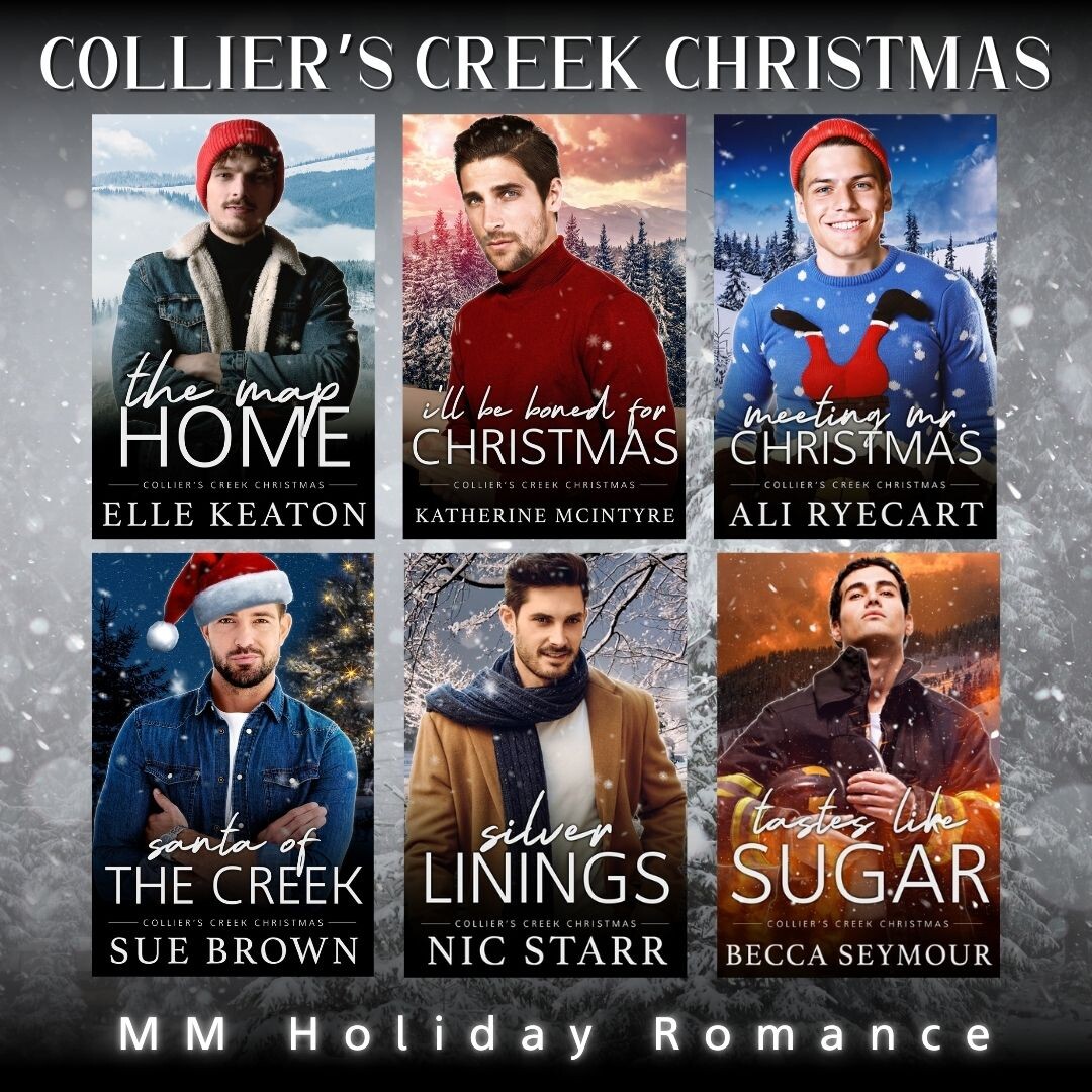 𝗖𝗼𝗹𝗹𝗶𝗲𝗿'𝘀 𝗖𝗿𝗲𝗲𝗸 𝗖𝗵𝗿𝗶𝘀𝘁𝗺𝗮𝘀... 𝗵𝗮𝘃𝗲 𝘆𝗼𝘂 𝘀𝘁𝗮𝗿𝘁𝗲𝗱 𝘁𝗵𝗲 𝘀𝗲𝗿𝗶𝗲𝘀 𝘆𝗲𝘁?

nicstarr.com/ColliersCreekC…

#mmmromance #MMHolidayRomance #ColliersCreek