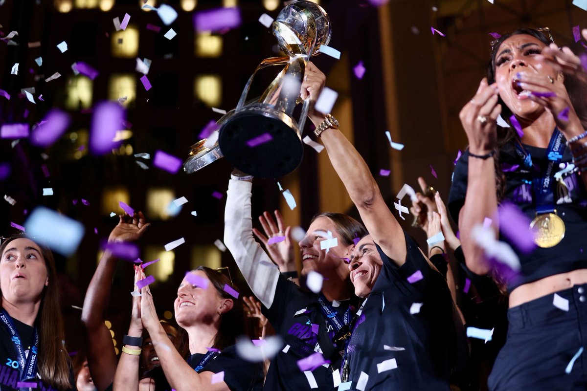 The <a href="/ORLPride/">Orlando Pride</a> are the <a href="/NWSL/">National Women’s Soccer League</a> champions for 2024! Congratulations on a deserving victory and an incredible year in women’s sports. #orlandopride #victory #womenssoccer #championship #champions #soccer #allstardogs