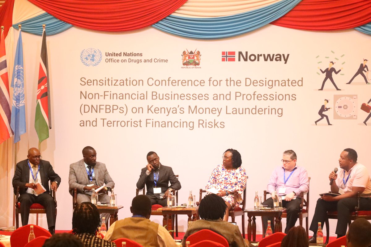 <a href="/AtuweniA/">Atuweni Juwayeyi-Agbermodji</a> <a href="/MittalAshita/">Ashita Mittal</a> <a href="/CarmenCorbin_UN/">Carmen Corbin_UN</a> <a href="/UNODC/">UN Office on Drugs & Crime</a> <a href="/FRC_Kenya/">Financial Reporting Centre Kenya</a> <a href="/lsk_nbi/">Law Society of Kenya -Nairobi Branch</a> <a href="/m_temesvari/">Maria Temesvari</a> DNFBPs were made aware of their roles in actualizing the #FATF ICRG Action Plan for Kenya. UNODC has a mandate to help countries implement measures to prevent money laundering,  financing of terrorism and proliferation financing.