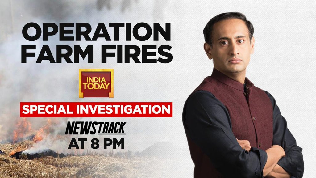 rahulkanwal's tweet image. Punjab government claims there is a 70% decline in farm fires on a year on year basis. Why then is pollution still so high? Has the government nudged farmers to game the satellite overpass timings. An eye opening India Today investigation coming up at 8 pm on #Newstrack
