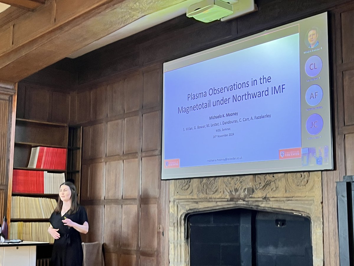 Daniel Verscharen (@dverscharen) on Twitter photo We’re very happy to welcome back Michaela Mooney from <a href="/uniofleicester/">University of Leicester</a> at <a href="/MSSLSpacePlasma/">MSSL Space Plasma Physics</a> today. She’s giving a great seminar talk about the magnetotail under northward IMF. We’re very happy to welcome back Michaela Mooney from <a href="/uniofleicester/">University of Leicester</a> at <a href="/MSSLSpacePlasma/">MSSL Space Plasma Physics</a> today. She’s giving a great seminar talk about the magnetotail under northward IMF.