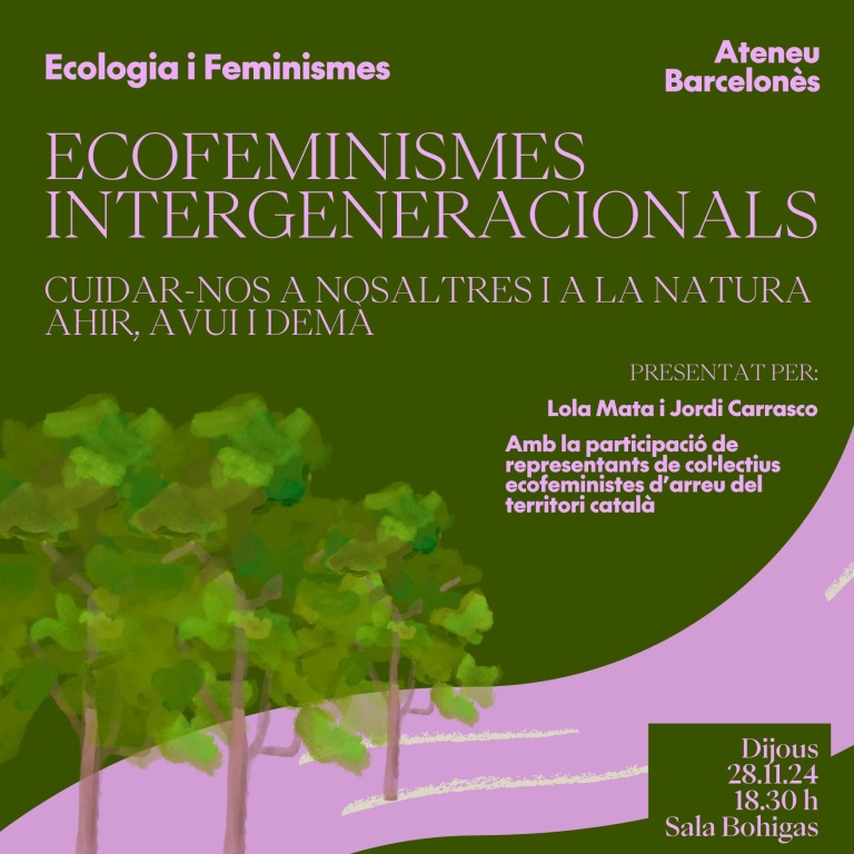 Amb referents com Vandana Shiva, Marie Viles o Solange Fernex, dones del col·lectiu La Mar van introduir l'ecofeminisme a Catalunya. Com s'ha implantat i què ha aportat i pot aportar? Ho debatran aquest dijous <a href="/joooana5/">JoanaBregolat.</a>, <a href="/SaraCuentas/">SC</a> i Teresa Sanz a les 18.30 a l'@ateneubcn