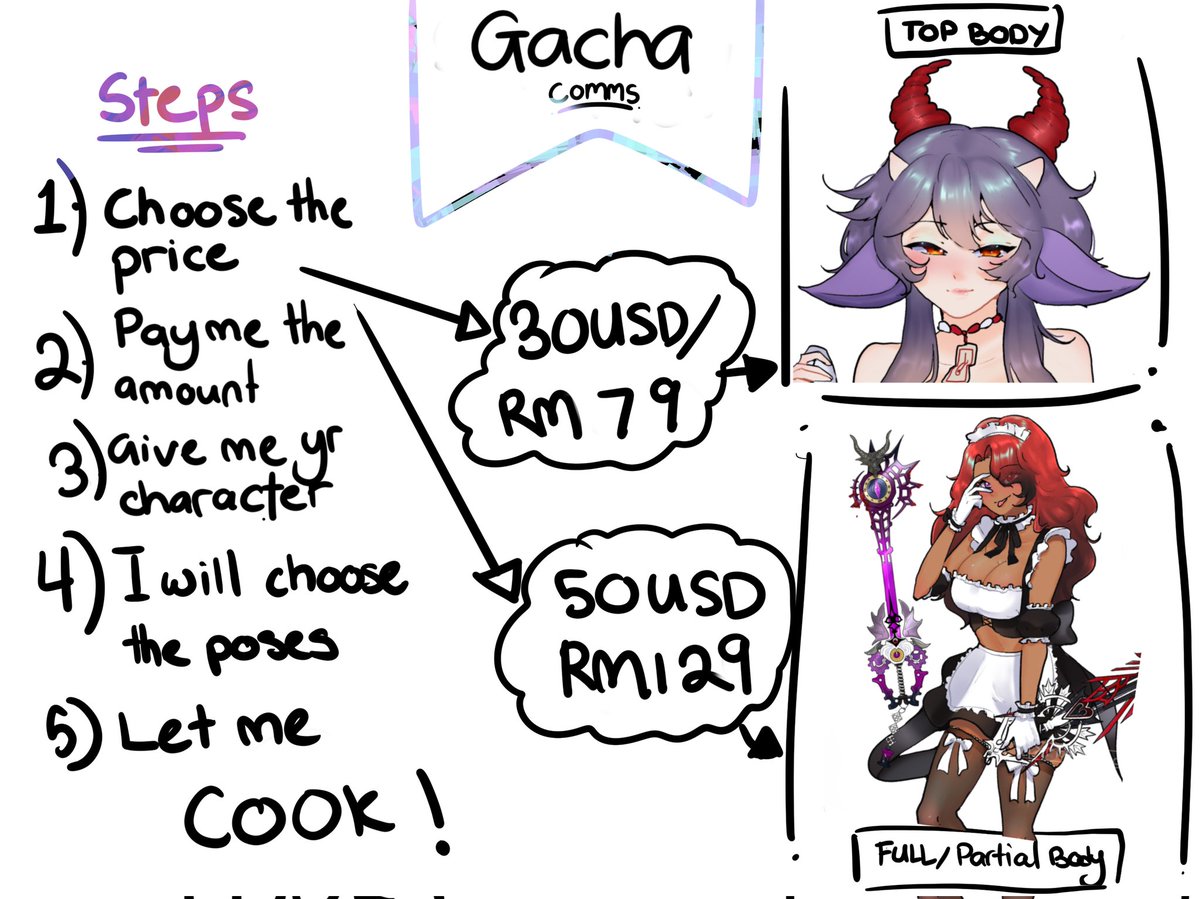 xMaria_Moon's tweet photo. SKEB ME/ SUPRISE ME/ GACHA ART COMMS OFFICIALLY OPEN! 

Slot: 5 only

Please DM me if you are interested! (I hope you understand what is this service with this drawing im bad at explaining)

#vtuber #envtuber #myvt #commissionopen #skeb #supriseme #gacha 

Help me by rting and sharing this! I had a few comms cancel!