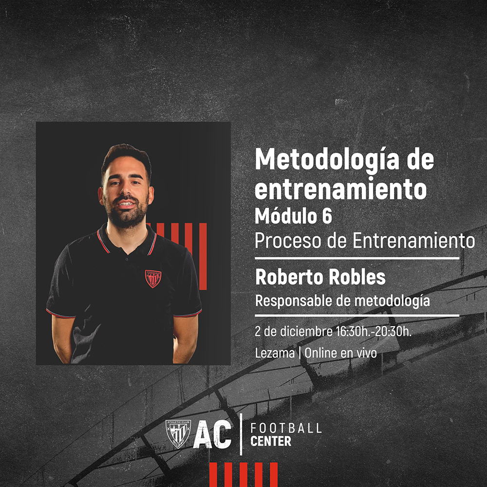 AC|FC - Athletic Club Football Center (@ac_fcenter) on Twitter photo 📚⚽ ¡Hoy en <a href="/AC_FCenter/">AC|FC - Athletic Club Football Center</a> , una clase presencial en Lezama!
Roberto Robles, metodólogo del Athletic Club, nos hablará sobre diseño y evaluación de la tarea en el programa de Metodología.
🗓️ 2 de diciembre
⏰ 16:00 h
📍 Lezama
#Metodología #Lezama #Fútbol 📚⚽ ¡Hoy en <a href="/AC_FCenter/">AC|FC - Athletic Club Football Center</a> , una clase presencial en Lezama!
Roberto Robles, metodólogo del Athletic Club, nos hablará sobre diseño y evaluación de la tarea en el programa de Metodología.
🗓️ 2 de diciembre
⏰ 16:00 h
📍 Lezama
#Metodología #Lezama #Fútbol