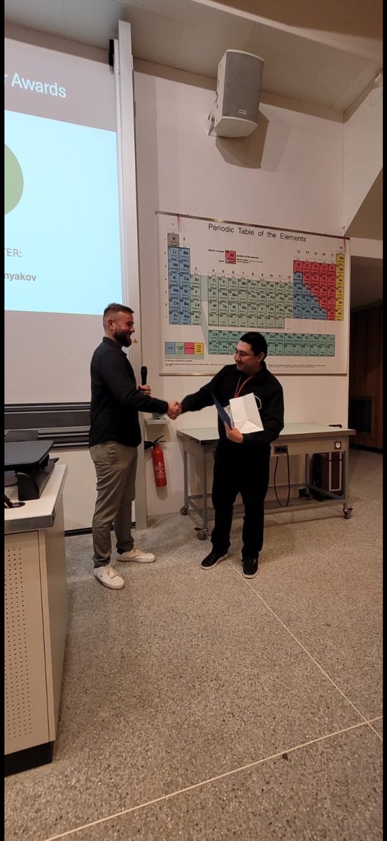 Stefan Vučković (@stefan_theochem) on Twitter photo Congrats <a href="/EtiennePalos/">Etienne Palos</a> on the best talk award yesterday! <a href="/unifrChemistry/">UnifrChemistry</a> <a href="/SwissChemistry/">Swiss Chemical Society</a> Congrats <a href="/EtiennePalos/">Etienne Palos</a> on the best talk award yesterday! <a href="/unifrChemistry/">UnifrChemistry</a> <a href="/SwissChemistry/">Swiss Chemical Society</a>
