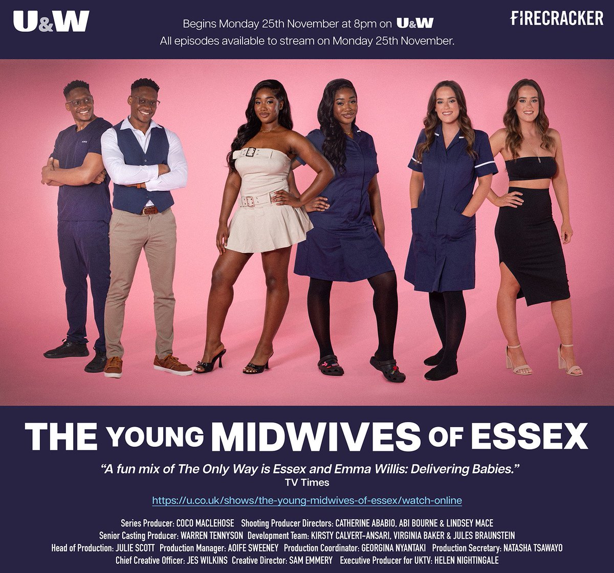 The Young Midwives of Essex 

A brand-new hybrid documentary/ reality series that delves into the lives of an aspirational returning cast of young midwives in a way that you've never seen before. 

All episodes available to stream now on u.co.uk